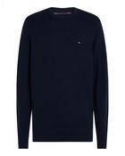 Tommy Hilfiger Cotton Cashmere Crew Neck - Navy / M image