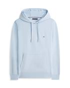 Tommy Hilfiger Flag Embroidery Terry Drawstring Hoody - Blue / XL