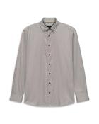 Bugatti Long Sleeve Casual Shirt - Green / XL