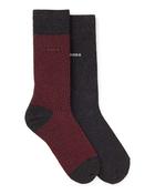 Boss Accessories Minipattern 2PK Socks - Grey / 40-46 image