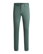 Boss Orange Slim fit Chinos In Stretch Cotton Satin - Green / 38 / R image