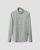 Eton Filo di Scozia Jersey Slim Fit Shirt - Green / 41