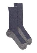 Doré Doré Geometric elastic-free wool Socks 1 Pair - 40-46