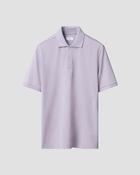 Eton Regular Fit Piqué Polo Shirt - Lilac / 2XL