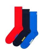Happy Socks 3-Pack Solid Socks - 41-46