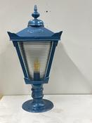 Resale Victorian traditional cast iron pier light for flat pier caps 0.83m RAL 5025 (RSH851)