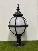 Resale Victorian globe pier light in cast iron for flat pier caps 0.79m (RSH251FR)