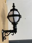 Resale Victorian globe wall light in cast iron with decorative arm 0.59m (RSH243FR)