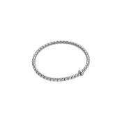 18ct White Golf Fope Eka Bracelet Single Diamond Roundel 0.01ct Small 01M01BX_BB_B_XBX_00S image