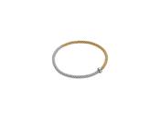 18ct Yellow and Wite Gold Prima Flex-It Bracelet Single Diamond Roundel 0.01ct Medium  01M08B2_BB_2_XBX_00M image