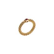 18ct Yellow Gold Fope Souls Ruby Ring Medium