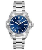 Gents Tag Heuer Aquaracer Professional 200 Solargraph Solar Quartz 40mm Steel Bracelet Blue Dial image