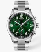 Gents Tissot Chrono L 42mm Steel Bracelet Green Dial T116.417.11.092.00
