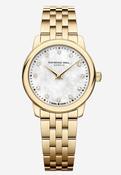 Ladies Raymond Weil Tocatta 24mm Quartz Yellow Gold PVD Bracelet White Mother of Pearl Lab Grown Diamond Dial 5024-P-97081 image