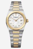 Ladies Raymond Weil ART Date 30mm Steel &amp; Yellow Gold PVD Bracelet White Mother of Pearl LG Diamond Dial image