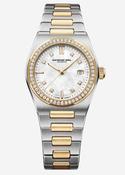 Ladies Raymond Weil 30mm ART Date Steel &amp; Yellow Gold PVD Bracelet White Mother of Pearl LG Diamond Dial LG Diamond Bezel 0.496ct 1250-SPS-97081 image