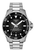 Gents Tissot 44mm Seastar 2000 Powermatic 80 600m Steel Bracelet Black Bezel Grey Gradient Dial with  Date T120.907.11.051.00