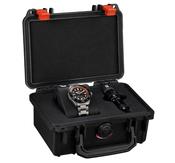 Gents Tag Heuer 42mm Limited Edition Aquaracer Professional 500 Date Titanium Bracelet Black and Orange Dial WBP5183.BF0010 image