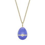 Faberge 18ct Yellow Gold Essence Diamond and Blue Celyon Sapphire Heart