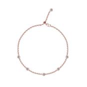 9ct Rose Gold Carat London Stone Set Bracelet 24090-2 image
