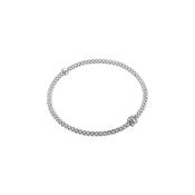 18ct WG Fope Prima Bracelet Diamond Roundel 0.12ct