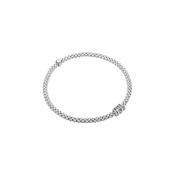 18ct WG Fope Prima Bracelet Dia Roundels 0.07ct Medium