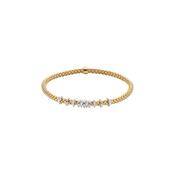 18ct Yellow and Wite Gold Fope Prima Diamond Set Bracelet 0.15ct image