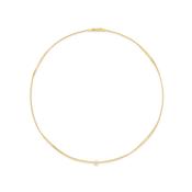 18ct Yellow Gold Marco Bicego Marrakech Single Diamond Necklet 0.08ct  MB CG337B8YWM5