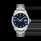 Gents Tissot Gentleman Automatic 38mm Steel Bracelet Blue Dial T165.807.11.041.00