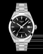 Gents Tissot Gentleman 38mm Powermatic 80 Steel Bracelet Black Dial T165.807.11.051.00