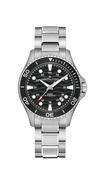Gents Hamilton Khaki Navy Scuba Automatic 40mm Steel Bracelet Black Dial 100m H82415130 image