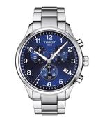 Gents Tissot Chronograph XL Classic Steel Bracelet Blue Dial Date image