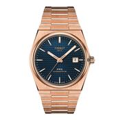 Gents Tissot PRX Powermatic 80 40mm RG PVD Bracelet Blue Dial image
