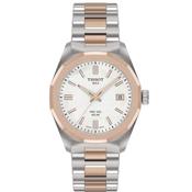Unisex Tissot PRC 100 Solar 34mm Stl/RGP White Dial