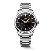 Gents Longines Conquest Heritage Auto 38mm Steel Black Dial image