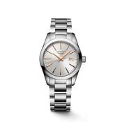 Ladies Longines 29.5mm Conquest Steel Bracelet Silver Dial image