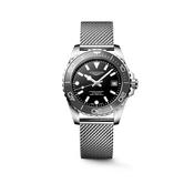 Gents Longines Hydroconquest Automatic 39mm Steel Bracelet Black Ceramic Bezel Black Dial L3.779.4.70.6