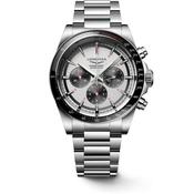 Gents Longines Conquest Automatic Chronograph 42mm Steel Bracelet Silver Dial image