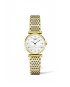 Ladies Longines Bi Coloured Le Grande Classique White Mother of Pearl Diamond Dial 24mm L4.209.2.87.7 image