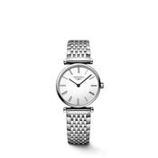 Ladies Longines Le Grande Classique 24mm Steel Bracelet White Roman Numeral Dial