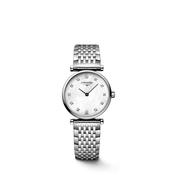 Ladies Longines La Grande Classique Steel Bracelet White Mother of Pearl Diamond Dot Dial image