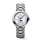 Ladies Longines Prima Luna 34mm Moonphase Steel MOP Dia Dial image