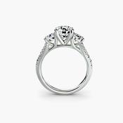 Three-Stone with Pavé Band 3 image