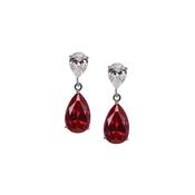 9ct WG Carat London Arabella Drop Earrings Red CE9KW-ARAB-RU image