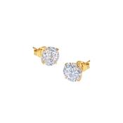 9ct YG Carat London Eternal 4 Prong Stud Earrings 2 X 1.0CT SIZE STONES CE9KY-ETER-W65 image