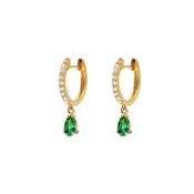 Leni Hoop Emerald Gold Vermeil image
