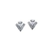 Silver Carat London Victoria Stud Earrings CE925W-VICT image