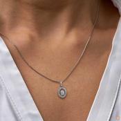 Platinum Inisheer Oval Petite Pendant 0.15ct 6100332