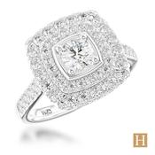 Platinum Inisheer Duo Brava Engagement Ring 0.34ct F SI1 10800392 image