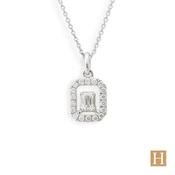 Platinum Inisheer Emerald Petite Pendant 0.16ct 6100334